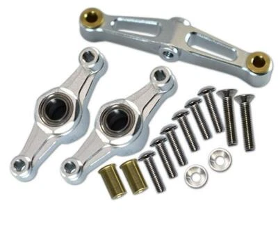 Conjunto de dirección de aluminio GPM RC 1:10 para TAMIYA TT02/TT02B/TT02T nuevo Foto 1 de 4