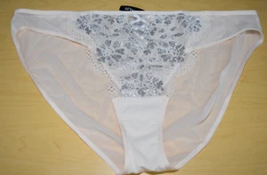 NWt Ivory Silver Foil Criss Cross Detail Bikini Plus Size 4X 4XL - Picture 1 of 7