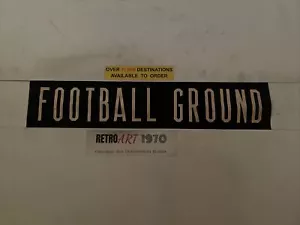Football Ground - Manchester Swinton Bus Destination Blind 1960’s 29” - Picture 1 of 12