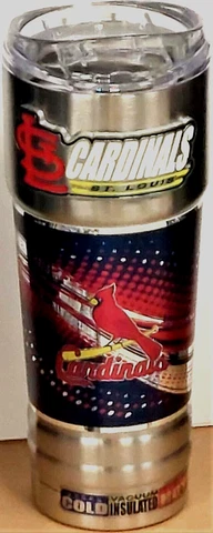 St. Louis Cardinals 32 oz Vacuum Insulated Stainless Steel Travel Mug Cover
