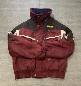 VTG Spyder Jacket Vest Ski Mens XL Maroon Zip Up Thinsulate Snowboarding 90s - Picture 1 of 21