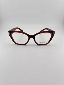 Authentic Valentino Eyeglasses VA 3036-5020 Red Havana w/Demo Lens 51mm - Picture 1 of 16