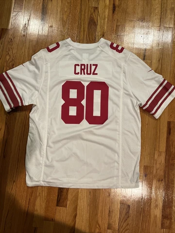 Victor Cruz #80 New York Giants NFL Nike White Football Jersey Mens Size XXL Cover