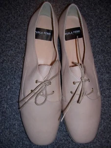 Damen Schnürer Schuhe  Gr.6,5/40 von Paola  Ferri (IS 26,5cm)  beige neu - Bild 1 von 4
