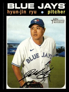 2020 Topps Heritage High Number - #566 Hyun-Jin Ryu - Picture 1 of 2