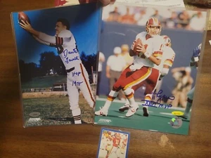 Dante Lavelle 8x10 HOF autograph, Mark Rypien Superbowl MVP autograph, Tristar - Picture 1 of 6