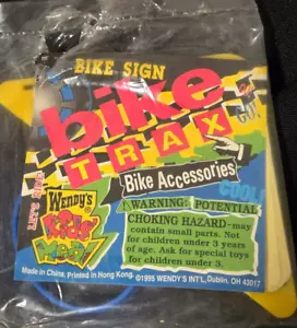 1995 Wendy's Kids' Meal: Bike Trax Accessories Mountain Tamer Hands Off Sign - Picture 1 of 3