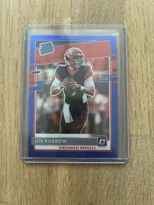 2020 Panini Donruss Optic Joe Burrow Blue Hyper Rated Rookie #151 - Bild 1 von 2