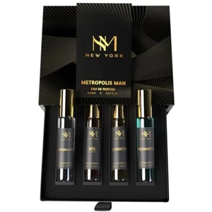 Nourish Mantra NM New York Metropolis Man Luxury Perfume Set Of 4 | - Picture 1 of 5