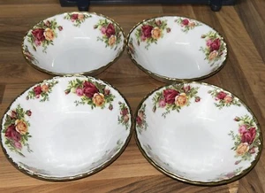 Royal Albert Old Country Roses Bone China Small Dessert/Cereal/Fruit Bowls X 4 - Picture 1 of 7
