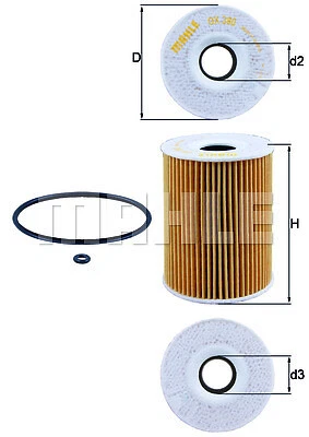 Fits Mercedes Benz Oil Filter OEM M642 Diesel Sprinter 319 419 519 CDI BLUETEC - image 1 of 1