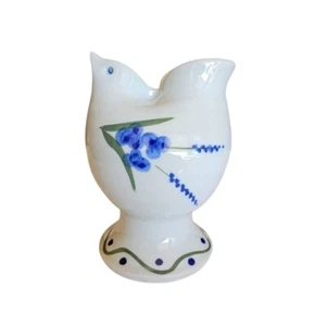 Bishop Hill Keramik Steinzeug Vogel Milchkännchen/Vase gestempelt 2004 signiert Frühling - Bild 1 von 10