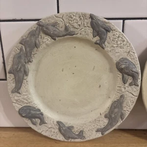 Continental Creations Inc Dolphin Desert Teller Kerzenteller Stein 2er Set - Bild 1 von 10