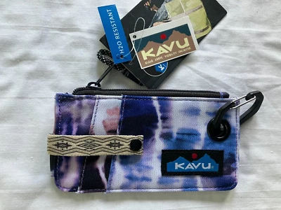 Estuche para tarjetas Kavu Clipper Drift Tide púrpura azul tie dye NUEVO NUEVO CON ETIQUETAS Foto 1 de 2