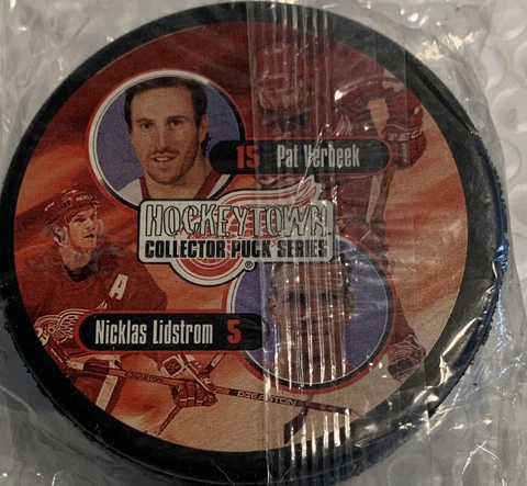 Pat Verbeek/Nicklas Lidstrom Hockey Puck Cover