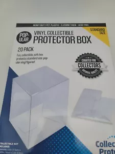 20 Collectible Funko Pop Protector 4 inch Vinyl Box Crystal Clear Acid Free - Picture 1 of 4