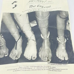 JPR Feet First Schmuck Perlen Handarbeit Fuß ausgestellt Perlen Krawatte minimalistisch - Bild 1 von 9