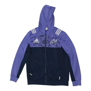 Sudadera con Capucha Adidas Munster Rugby | De Colección Informal Cremallera Completa Deportes Para Hombre Azul Marino Púrpura - Imagen 1 de 7