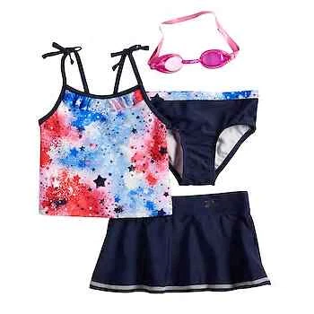 ZeroXposur танкини верх, низ, юбка купальник с очки размеров 4, 5/6 - новый  - Изображение 1 из 1