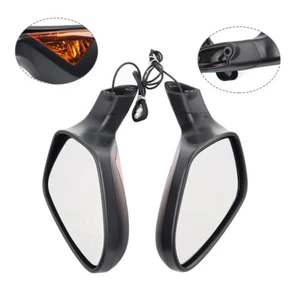 Rearview Side Mirror w/ Turn Signal Light For MV Agusta F3 800 F3 675 2013-2020 - Picture 1 of 14