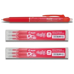 1 Pilot Frixion Clicker 0.5 rot + 6 Ersatzminen 0.5 rot - Bild 1 von 1