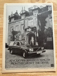 Vintage 1977 Volvo 200 Series Estate Automotive Original Advert Advertising - Foto 1 di 1