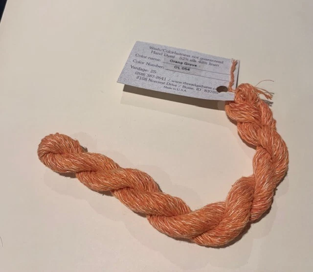  Silk Linen 25 Yds Thread Gatherer Threads #OL054 Orange Grove Needlepoint - Image 1 of 1