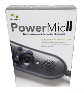 Nuance PowerMic II Dictation Mic 0POWM2N-005 Dictaphone Tested - Picture 1 of 6