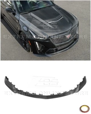 For 20-24 Cadillac CT5-V Blackwing Factory Style CARBON FIBER Front Lip Splitter - Image 1 of 4