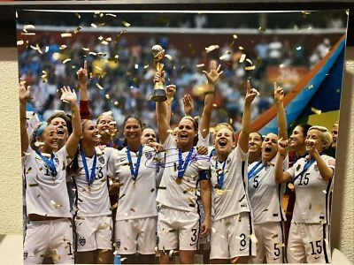 Christie Rampone Signed Team USA 2015 FIFA World Cup 16x20 Photo Steiner - Image 1 of 4