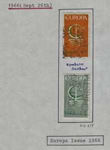 IRELAND (Éire) Stamps Sc# 216-217 Used - CDS: Dún Laoghaire, Slogan Cancel - Picture 1 of 1