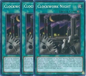 Yu-Gi-Oh! 3x Clockwork Night RA03-EN071 Secret Rare Playset - Picture 1 of 1