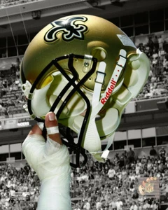 Helmet New Orleans Saints Photo Picture Print #1136 - Picture 1 of 4