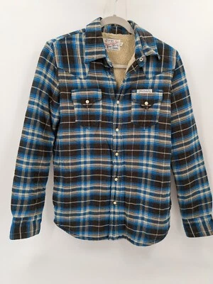 Camisa True Religion Para Hombre XS Franela a Cuadros Manga Larga Forrada con Botones Foto 1 de 4