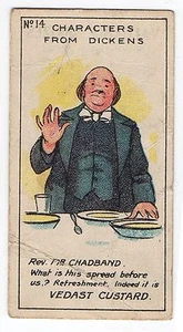 Hunt Cropp Vedast Characters From Dickens Trade Card #14 Mr Chadband - Picture 1 of 2