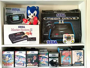 SEGA Logo Video Game Collectible Display Text Ornament Stand Memorabilia Sonic - Picture 1 of 3
