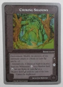 LOTR 1996 CCG MECCG - CHALLENGE DECK H - CHOCKING SHADOWS SINGLE CARD - Picture 1 of 2