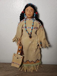 1994 Vintage 11" Sandy Dolls Native American # 3021 Made in Philippines. - Bild 1 von 12