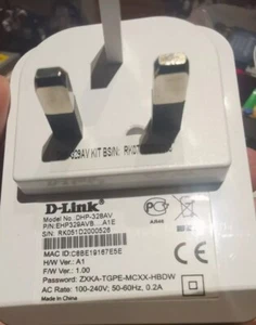 D-LINK PowerLine AV 2-Port Mini AdapterDHP-328AV - Picture 1 of 4