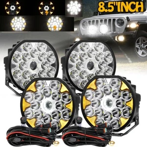 "Luces de trabajo redondas LED AUXBEAM 4 piezas 8,5"" punto todo terreno conducción ATV niebla para Jeep 9"" - Imagen 1 de 10