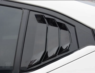 For Nissan Sentra 2020-2023  ABS Gloss Black Rear Window Louver Cover Trim 2PCS Foto 1 de 4
