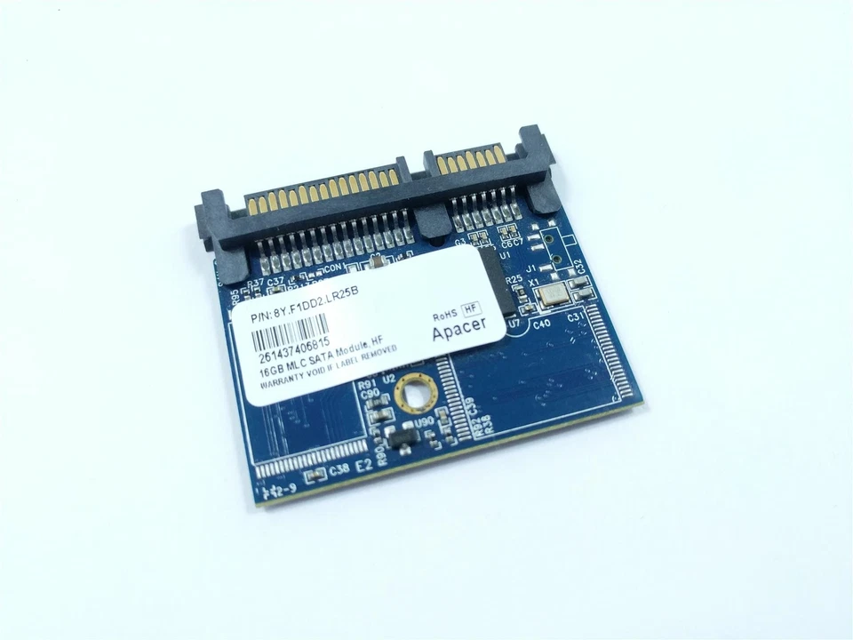 Apacer 8Y.F1DD2.LR25B 16GB MLC SATA 3Gb/s Half-Slim SSD Flash Module - Image 1 of 1