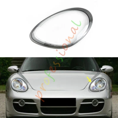Cubierta de lente de faro izquierdo + sellador para Porsche Boxster Cayman 987 2005-2008 Foto 1 de 4