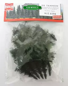 BNIB BUSCH 6598 N GAUGE 20 BUDGET FIR TREES (30mm - 50mm High) - Picture 1 of 2