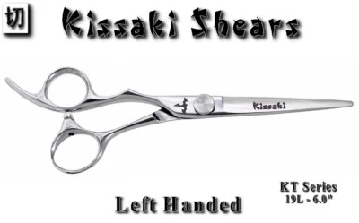 Kissaki KT Series Left Handed 19L 6.0" Hair Cutting Scissors Salon Hair Shears  - Image 1 of 3