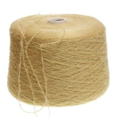 (19,90€/kg) Mohair Wolle Senf Garn Stricken Strickwolle Konen /A16a - Bild 1 von 2