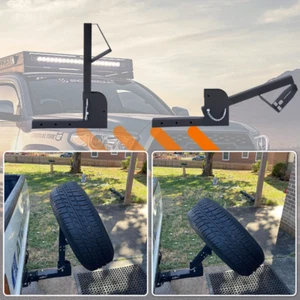 Soporte de rueda de repuesto de acero Extreme Max Fold Down Hitch Mount para receptor de 2 pulgadas - Imagen 1 de 10