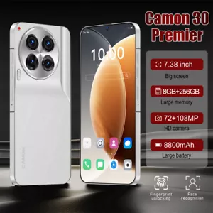 7.38 INCH Screen Mobile Phone Android 14 8GB+256GB 72MP+108MP Dual SIM Wifi GPS - Picture 1 of 19