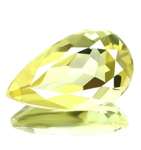 3.39 cts Natural Pear-cut Green-Yellow IF Aquamarine (Brazil) - Picture 1 of 2