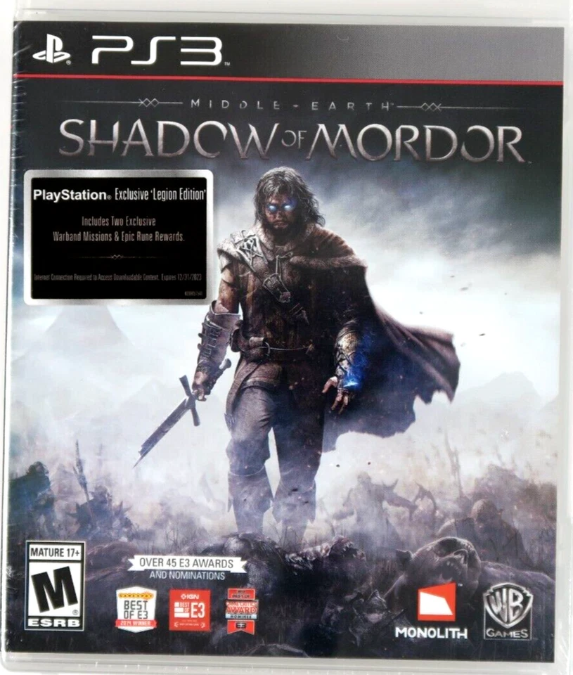 Middle-earth: Shadow of Mordor (Sony PlayStation 3, 2014) Brand New Sealed PS3 - Image 1 of 2